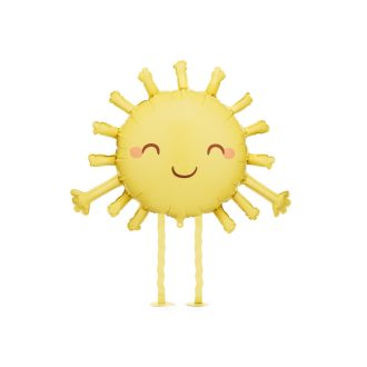 Party Deco Fólia lufi Nap, sárga