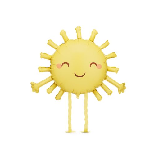 Party Deco Fólia lufi Nap, sárga