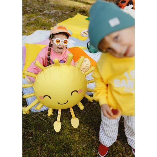 Party Deco Fólia lufi Nap, sárga