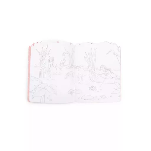 Moulin Roty Rózsababák - Matricás színező album, 20 oldalas