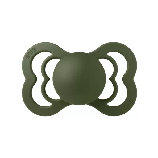 Bibs Supreme Symmetrical Latex Hunter Green terepzöld szimmetrikus natúr kaucsuk cumi 6-36 hó