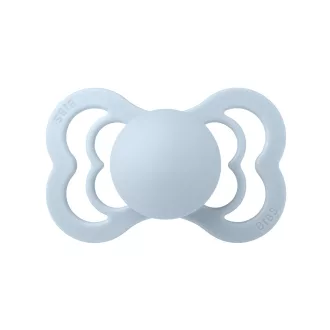 Bibs Supreme Symmetrical Latex Baby Blue pasztellkék szimmetrikus natúr kaucsuk cumi 6-36 hó