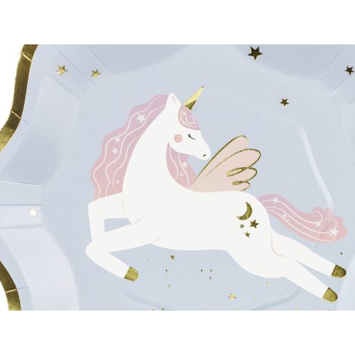 Party Deco Unikornis papír tányérok