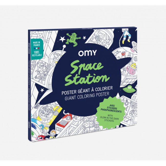 OMY - Űrállomás - Óriás színező poszter és matricák