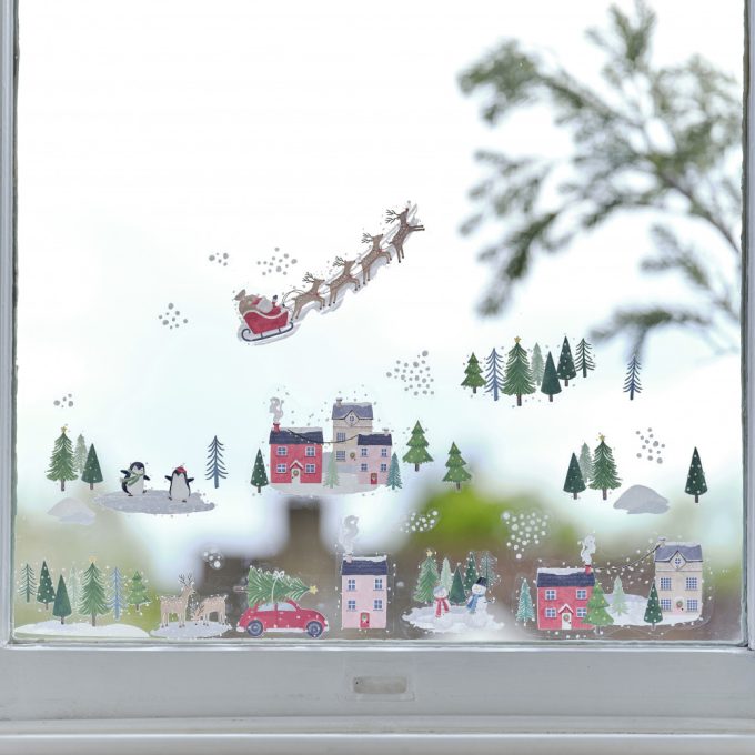 Karácsonyi ablakmatricák