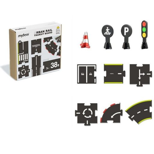 Mideer Városi vasút - Tömegközlekedési tábla