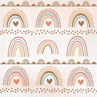 Creative Party Születésnapi szalvéta - Boho szivárvány