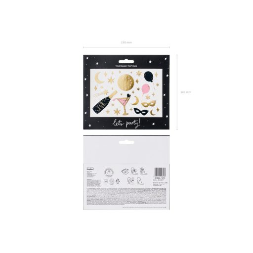 Party Deco Ideiglenes tetoválás Szilveszter 10 db