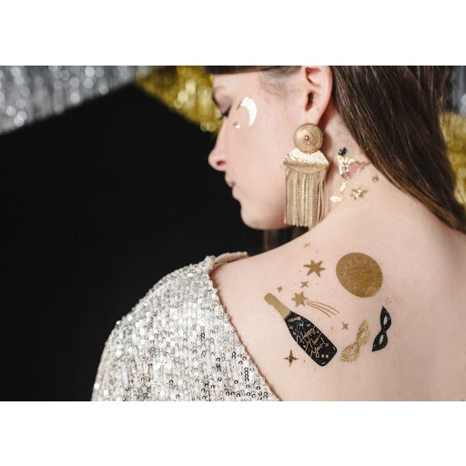 Party Deco Ideiglenes tetoválás Szilveszter 10 db