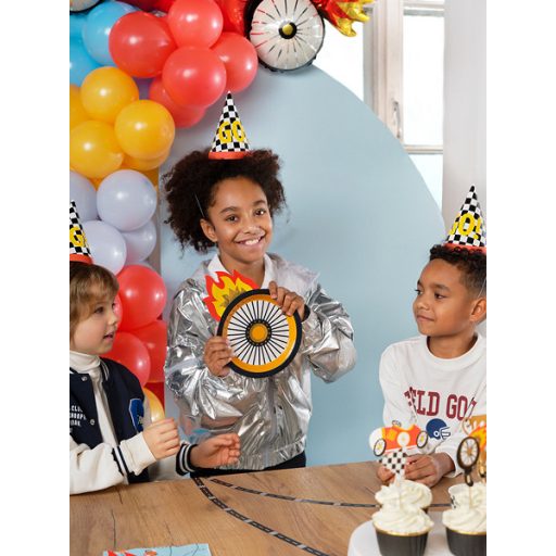 Party Deco Papírtányérok - Kerék forma - 6 db