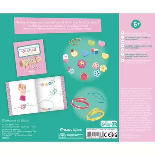 Auzou Ékszerkészítő készlet, Neon karkötők