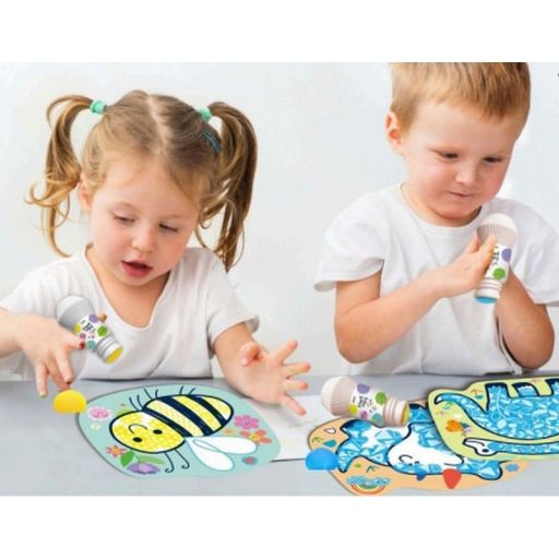 Haku Yoka Varázslatos képek kreatív készlet maroknyomdával, Dinoszauruszok