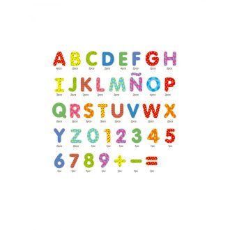 Andreu Toys Mágneses Dekor Betűk És Számok