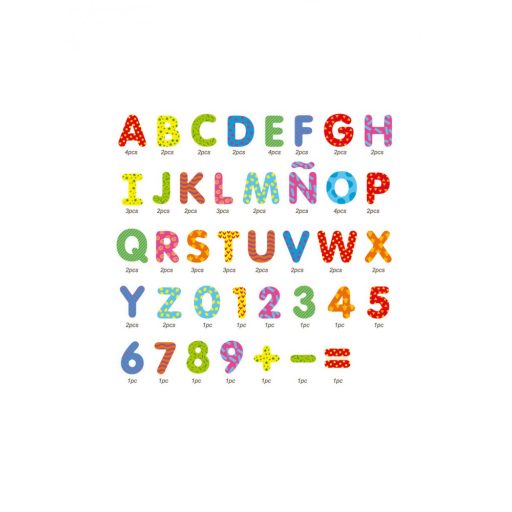 Andreu Toys Mágneses Dekor Betűk És Számok