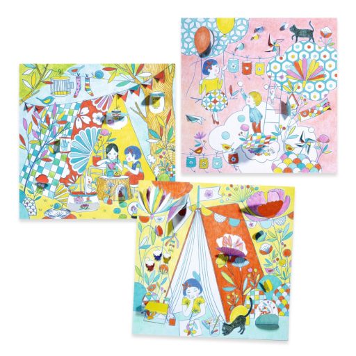 Djeco Meglepetés színezők - Nina kuckói