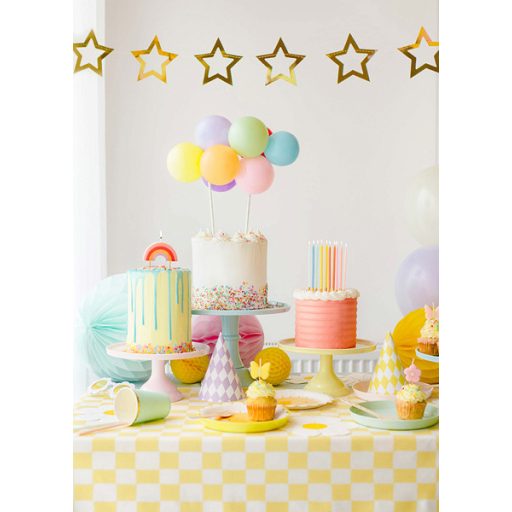 Party Deco Születésnapi gyertya Szivárvány 4,5 cm