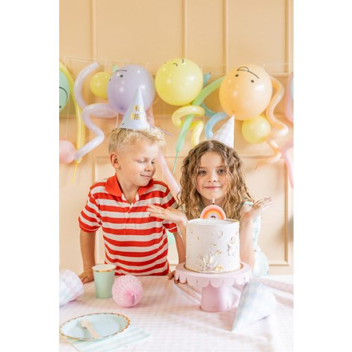 Party Deco Születésnapi gyertya Szivárvány 4,5 cm