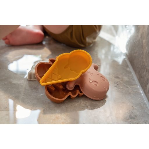 Filibabba Szilikon homokozó játékok 5 db - meleg színek