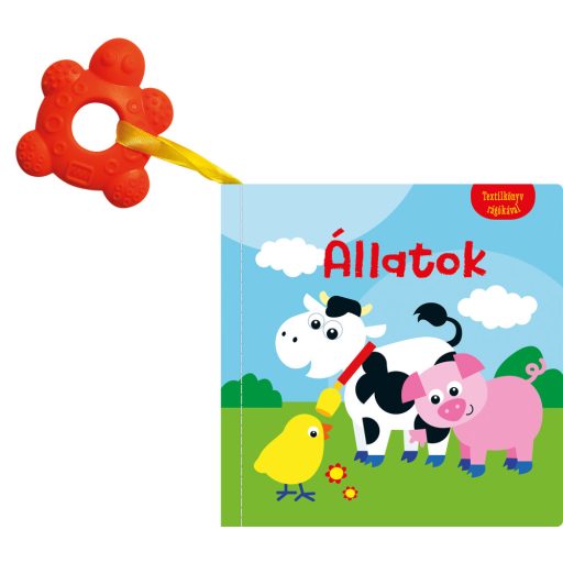Napraforgó Textilkönyv rágókával - Állatok