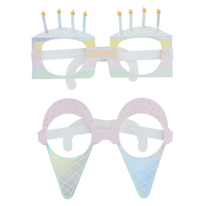 Születésnapi vidám szemüveg - pasztell party