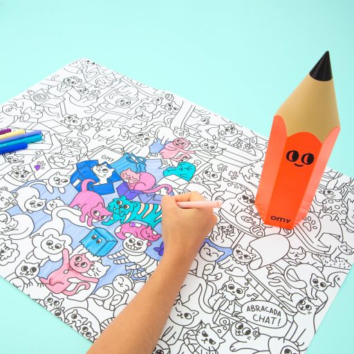 OMY Ceruza Tartó Neon Narancs színű