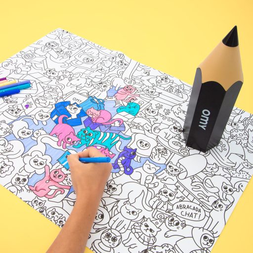 OMY Ceruza Tartó Neon Narancs színű