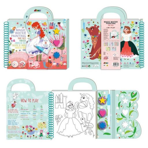 Avenir Mágikus vízzel festő könyv, Tündérek