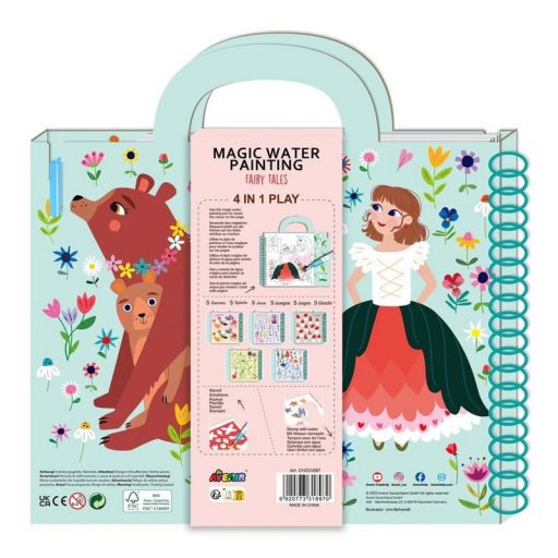 Avenir Mágikus vízzel festő könyv, Tündérek