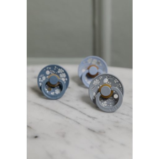 Bibs Colour 2-es szett - kerek cumifej (Törtfehér/Égkék) 0-6 hó x Liberty