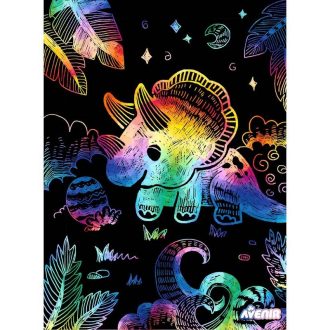 Avenir Karckép készítés stencillel, Dinoszaurusz