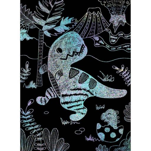 Avenir Karckép készítés stencillel, Dinoszaurusz