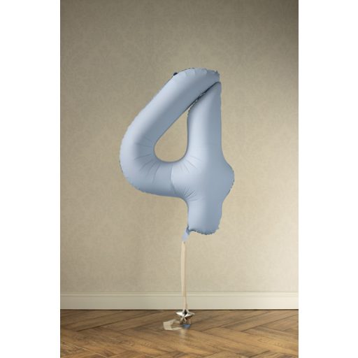 Party Deco 4-es számú fólia lufi, 86 cm, világoskék