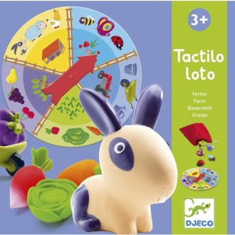   Djeco Fejlesztő társasjáték - Tapintható képeslottó - Tactilo lotto, farm
