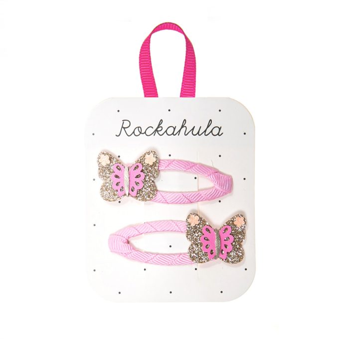 Rockahula Kids - Fényes pillangó hajcsatok