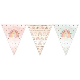   Creative Party Szülinapi zászló füzér- Boho szivárvány