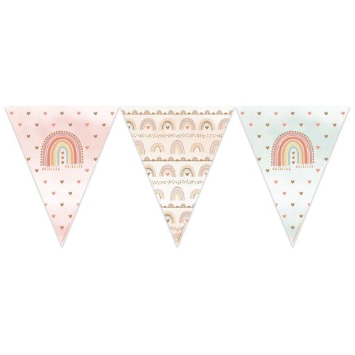 Creative Party Szülinapi zászló füzér- Boho szivárvány