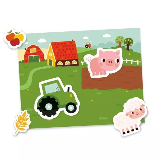 Auzou Mágneses készségfejlesztő doboz, A farmon