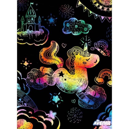 Avenir Karckép készítés stencillel, Unikornis