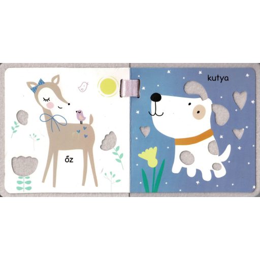 Napraforgó Puhakönyv csörgővel - Állatok