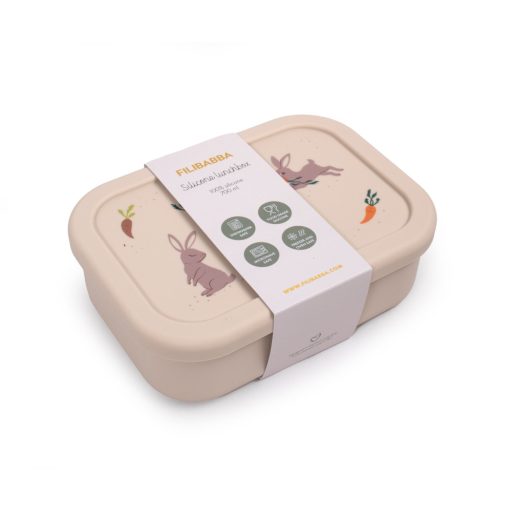 Filibabba Osztott szilikon uzsonnás doboz - Mandula