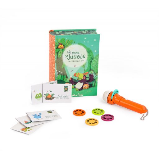 Moulin Roty Diavetítő lámpák - Mesevetítő könyv Dzsungel