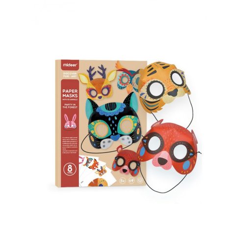 Mideer Papír Maszk 3D Állatokkal