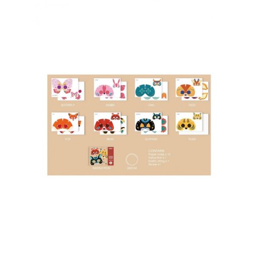 Mideer Papír Maszk 3D Állatokkal