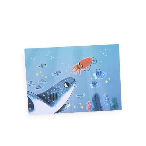 Moulin Roty Pál polip kalandjai - sötétben világító, foszforeszkáló puzzle - A tenger alatt 24 db