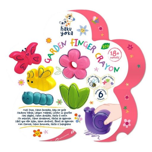 Haku Yoka Ujjra húzható marokkréta készlet 6 db-os, Virágoskert