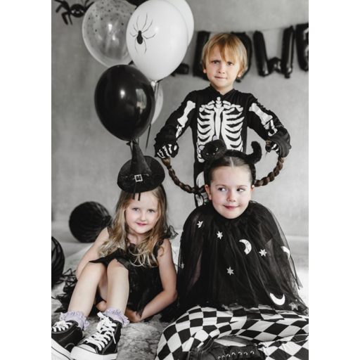 PartyDeco Fejpánt, Boszorkánysapka, fekete