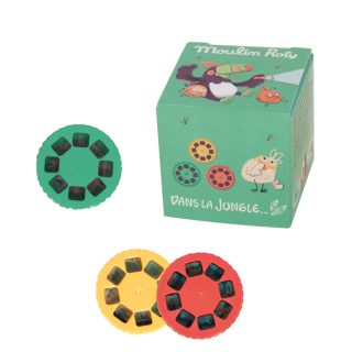  Moulin Roty Diavetítő lámpák - 3 db lemez dobozban mesevetítőbe: Dzsungel