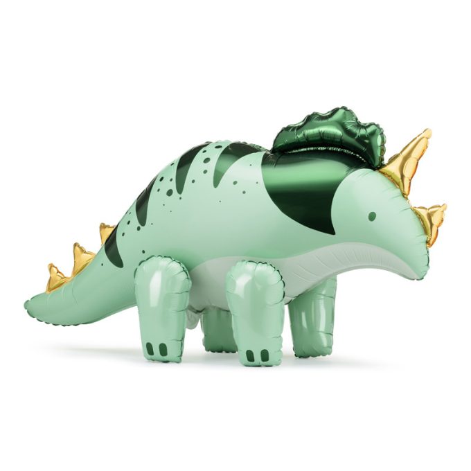 Fólialufi Triceratops léggömb, 101 x 60,5 cm, zöld