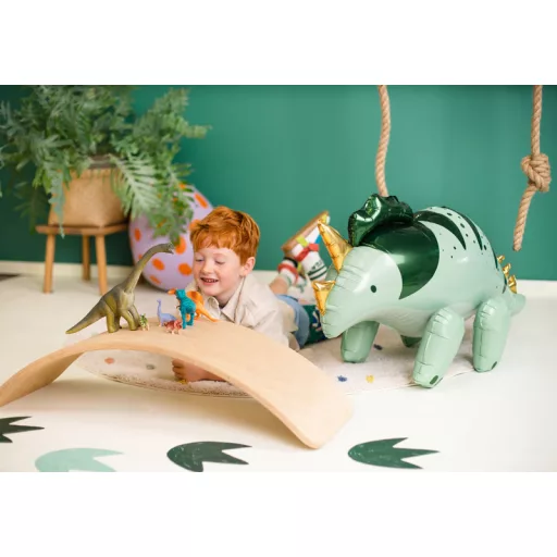Party Deco Fólialufi Triceratops léggömb - zöld