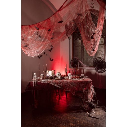 PartyDeco Pókháló, Dekoratív Rozetta, fekete